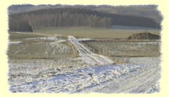 Die Wegekreuzung oberhalb der Agrarg. Witzschdorf